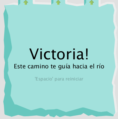 Pantalla de victoria